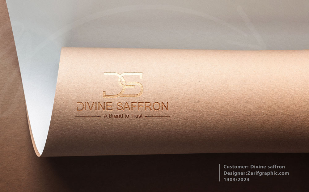 طراحی هویت بصری برند زعفران Divine Saffron